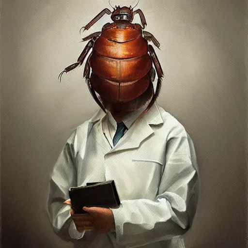 cute woodlouse dressed as doctor working in a | Stable Diffusion | OpenArt