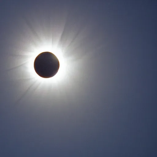 Image similar to photo of a solar eclipse