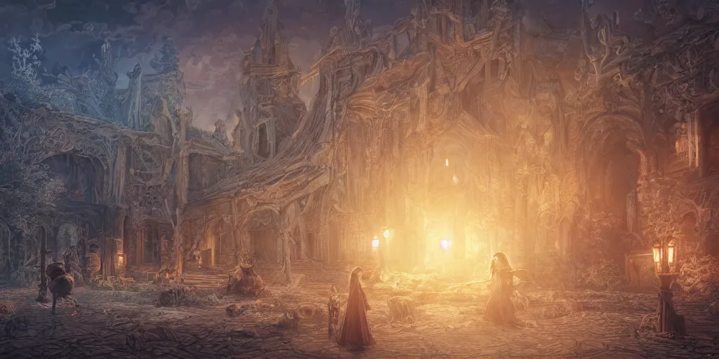 Image similar to we have also come to this hallowed spot to remind america of the fierce urgency of now. ultrafine highly detailed colorful illustration, intricate linework, sharp focus, octopath traveler, final fantasy, unreal engine highly rendered, global illumination, radiant light, intricate environment