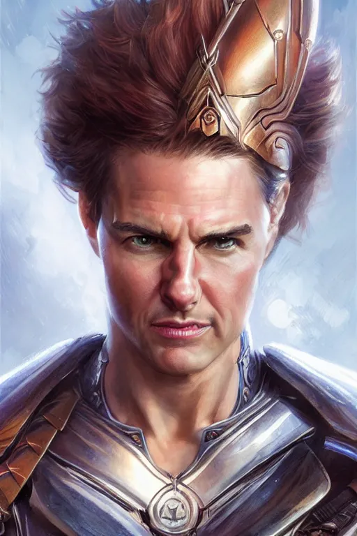 Image similar to tom cruise is amazon valkyrie athena, d & d, fantasy, portrait, highly detailed, headshot, digital painting, trending on artstation, concept art, sharp focus, illustration, art by artgerm and greg rutkowski and magali villeneuve