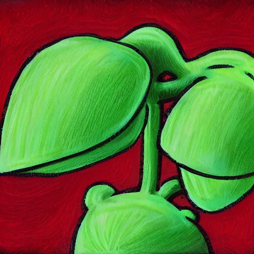 Prompt: A realistic squetch of an alien plant