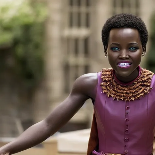 Prompt: lupita nyongo as hermione granger