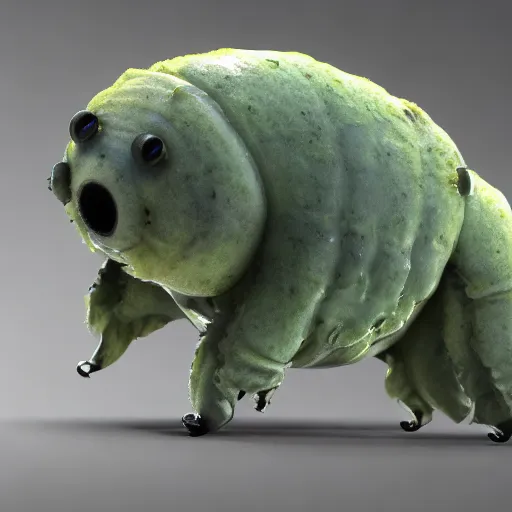 Image similar to closeup, tardigrade, photorealistic, smooth, sharp focus