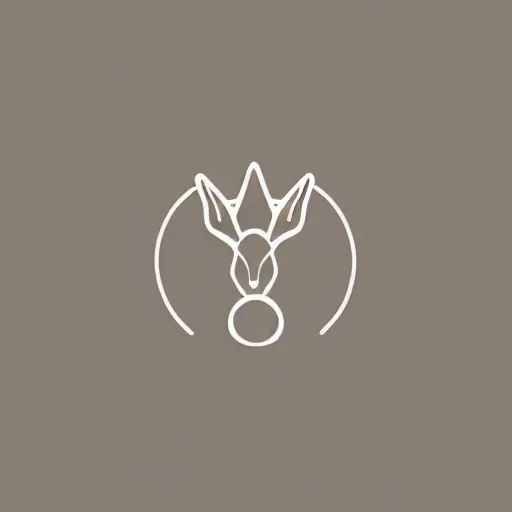 Image similar to simple, minimal, logo of a jewelry, crown and / or diamond, vector, style of march hares