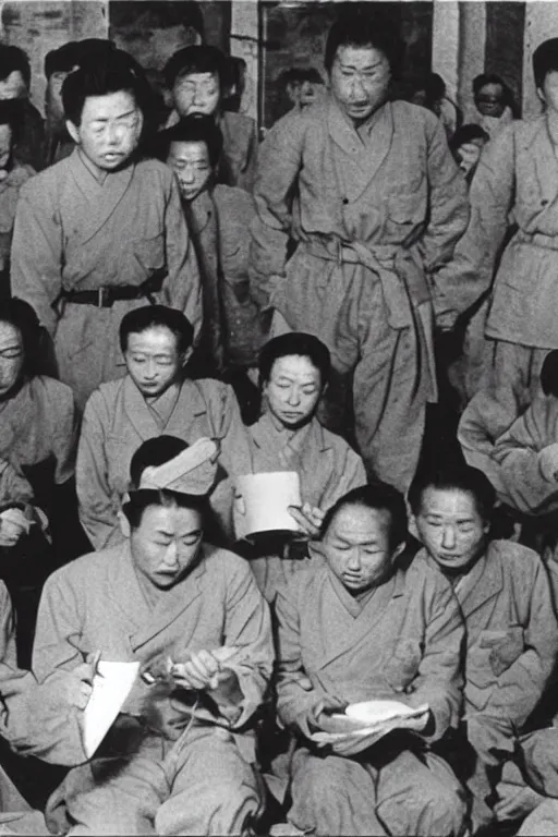 Image similar to unit 7 3 1, historical photo, japanese in china in 1 9 4 0 s, scientific research, clear photo