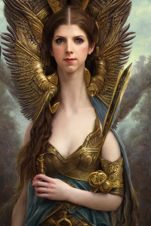 Image similar to A fantasy book style portrait painting of a hybrid Anna Kendrick, Anya_Taylor-Joy as a Mystical Valkyrie, Anubis-Reptilian, Atlantean Warrior, François Boucher, Oil Painting, unreal 5, DAZ, hyperrealistic, octane render, Regal, Refined, Detailed Digital Art, RPG portrait, William-Adolphe Bouguereau, Michael Cheval, Walt Disney (1937), Steampunk, Volumetric Golden dappled dynamic lighting, Highly Detailed, Cinematic Lighting, Unreal Engine, 8k, HD