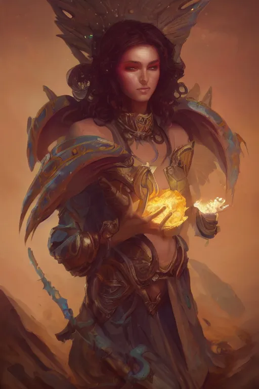 Image similar to beautiful girl necromancer full of sculls, wizard of the coast casting magic spell, angel, magic storm and thunder clouds, scifi, fantasy, magic the gathering, hyper detailed, octane render, concept art, 3 d render, hyper realistic detailed portrait, peter mohrbacher