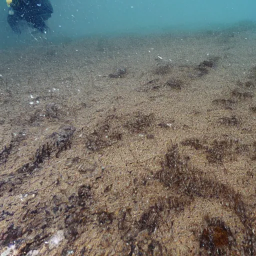 Prompt: the impact of scallop dredging on the seafloor