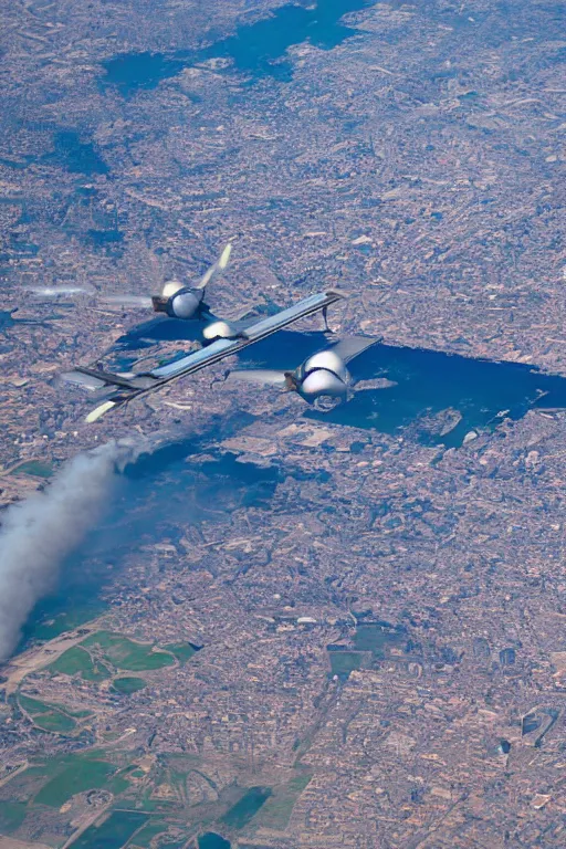 Prompt: airplane window view, aerial imagery, huge fire, very detailed, trending on artstation