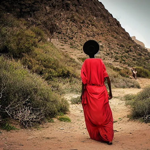 Image similar to man plays darbuka, beautiful bellidancer girl walks around Socotra among endemic plants, flowers and snags in a long transparent flowing dress and meets mystical animals, mystical insects, mystical birds, lizards, snakes, gorgeous, Atmosphere, hypnotic dimensions, mythology, Rococo, photorealism, ruan jia, steve mccurry, Zdzislaw Beksinski style, hyperrealistic, sharp focus, intricate concept art, digital painting, ambient lighting, 4k, hdt, artstation trending on Gsociety, trending on ArtstationHQ, trending on deviantart, professionally post-processed, wide-angle action dynamic portraithyperdetailed, hyper quality, 16K