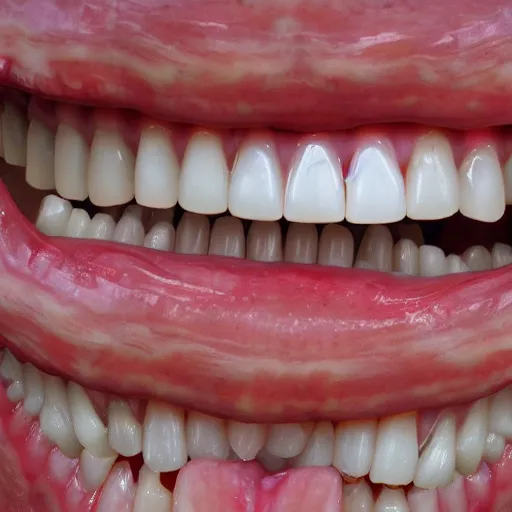 Prompt: endless rows of teeth