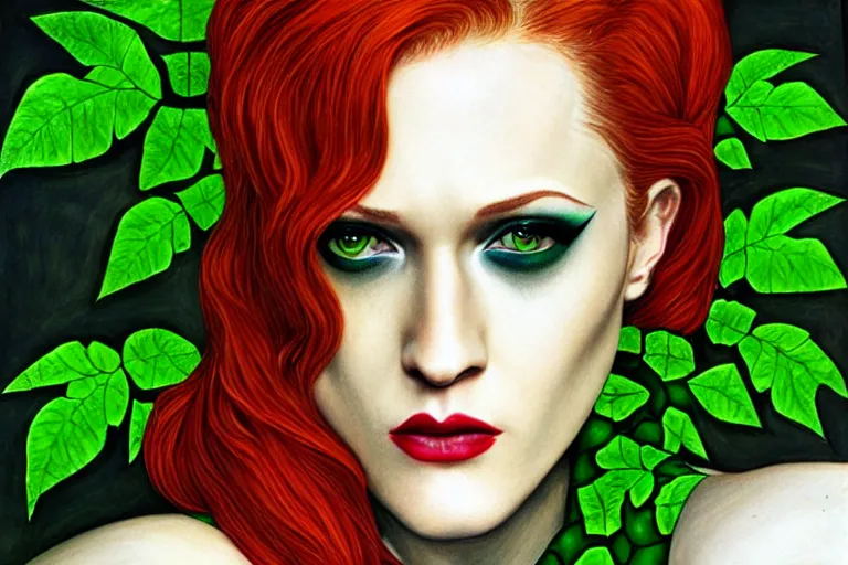 portrait of evan rachel wood as poison ivy, detailed | Stable Diffusion ...