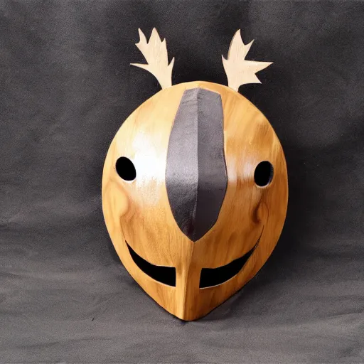 Image similar to hollow knight wooden mask