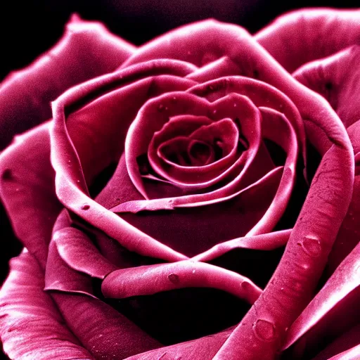 award - winning macro of a beautiful rose made of