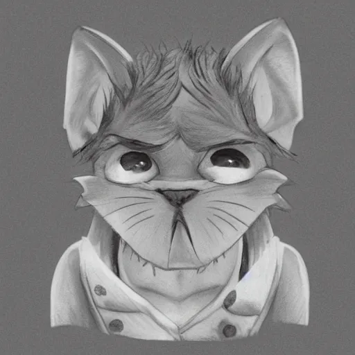 Prompt: anthropomorphic silver kobold, headshot profile picture, cute ears, large eyes, male, commission on furaffinity, sketch drawing