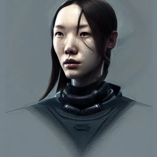 Image similar to portait of combine hl 2, techwear, sci - fi, intricate, elegant, highly detailed, digital painting, artstation, concept art, smooth, sharp focus, illustration, by bartek fedyczak, erak note, tooth wu, neil richards, kan liu, siwoo kim, jisu choe