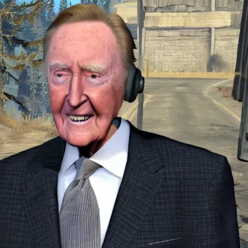 Prompt: vin scully in skyrim