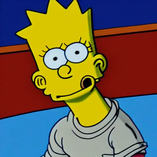 Image similar to Bart simpson if he was in real life, Photo realistic, humanoid