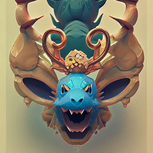 Prompt: pokemon with many horns:: by beeple and James Gilleard and Justin Gerard :: ornate, dynamic, particulate, intricate, elegant, highly detailed, centered, artstation, smooth, sharp focus, photoreal octane render, 3d