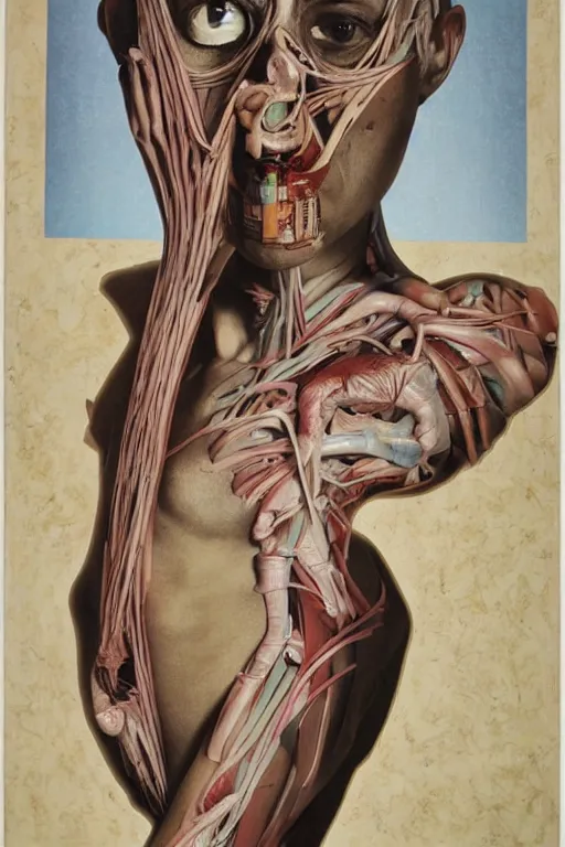 Image similar to you are from your father's worm, come party with me. pop style art images, delicately and carefully. symmetrical anatomy, torn adult magazine, hyperdetailed, surealism, no duplicate images, art by richard hamilton and mimmo rotella.