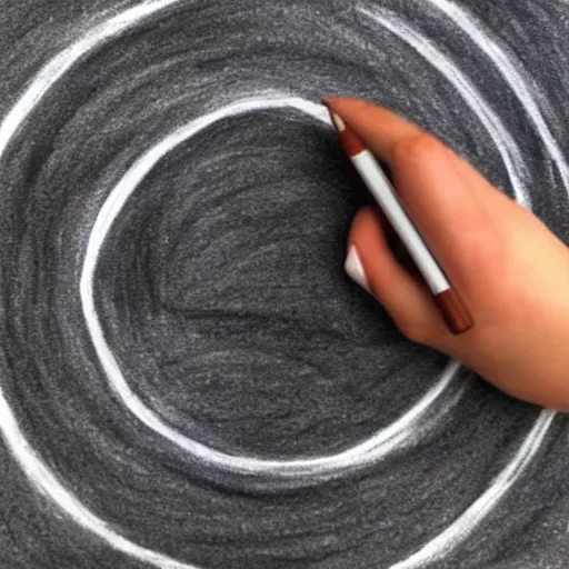 Prompt: a 4 part tutorial on how to draw a perfect circle