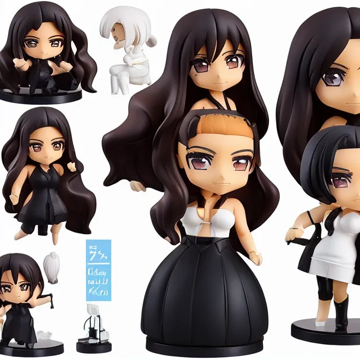 Prompt: Kim Kardashian, An anime Nendoroid of Kim Kardashian, figurine, detailed product photo