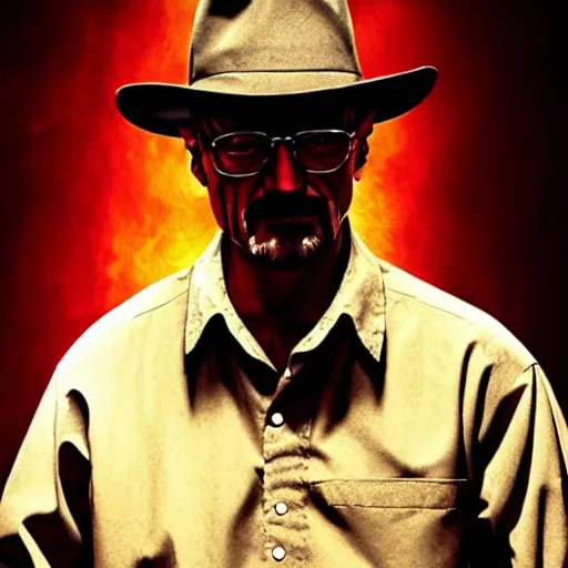 Image similar to walter white is freddy krueger, cinematic lighting