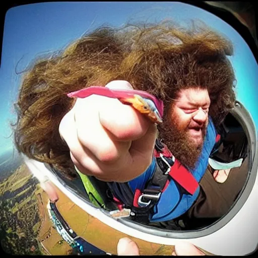 Prompt: “GoPro footage of Hagrid skydiving accident”