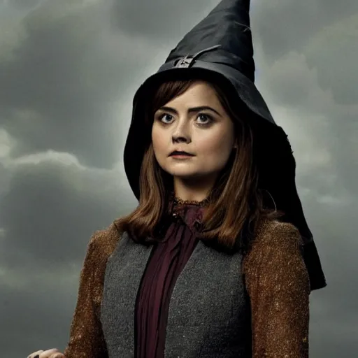 Prompt: jenna coleman as a beautiful witch