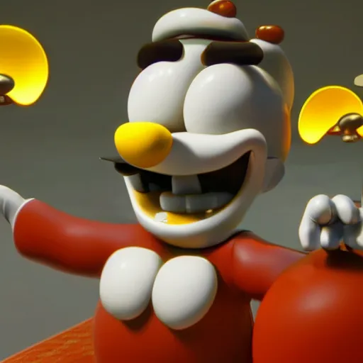 Image similar to cuphead, cuphead game, 3 d render, 4 k, 8 k, octane render, amazing quality