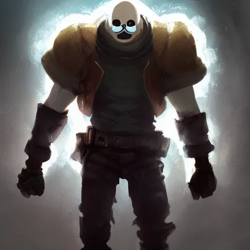 Download Epic fan art of the popular video game character Sans Wallpaper