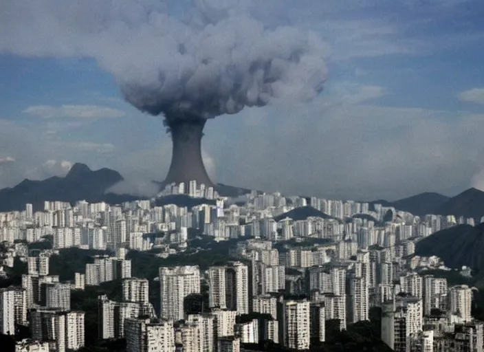 Image similar to nuclear war in rio de janeiro