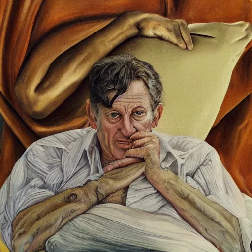 Image similar to high quality high detail painting by lucian freud, hd, buzz osborn