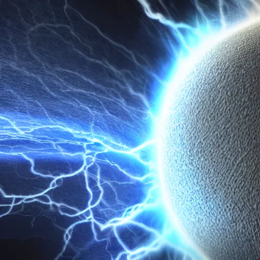 Image similar to maelstrom storm of sphere atoms, photorealistic, 4 k