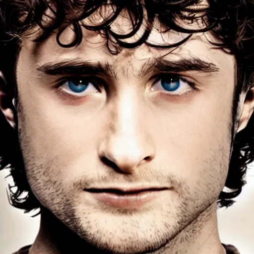 Image similar to Daniel Radcliffe as Frodo in lord of the rings