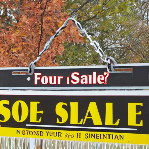 Image similar to a sign that says for sale