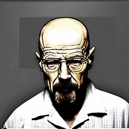 Image similar to walter white drinking milk