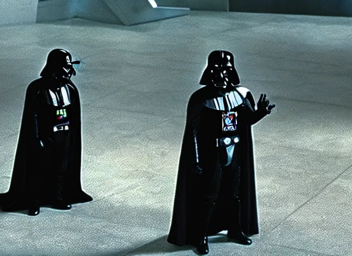 Prompt: film still darth vader in kill bill 2003