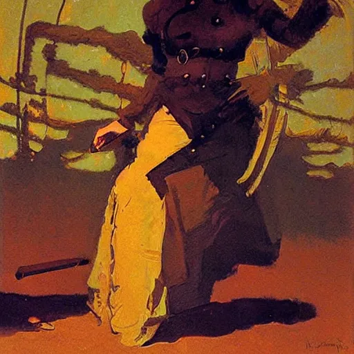 Image similar to A illustration. A rip in spacetime. Did this device in her hand open a portal to another dimension or reality?! cinnamon by Frederic Remington, by Ed Binkley soft