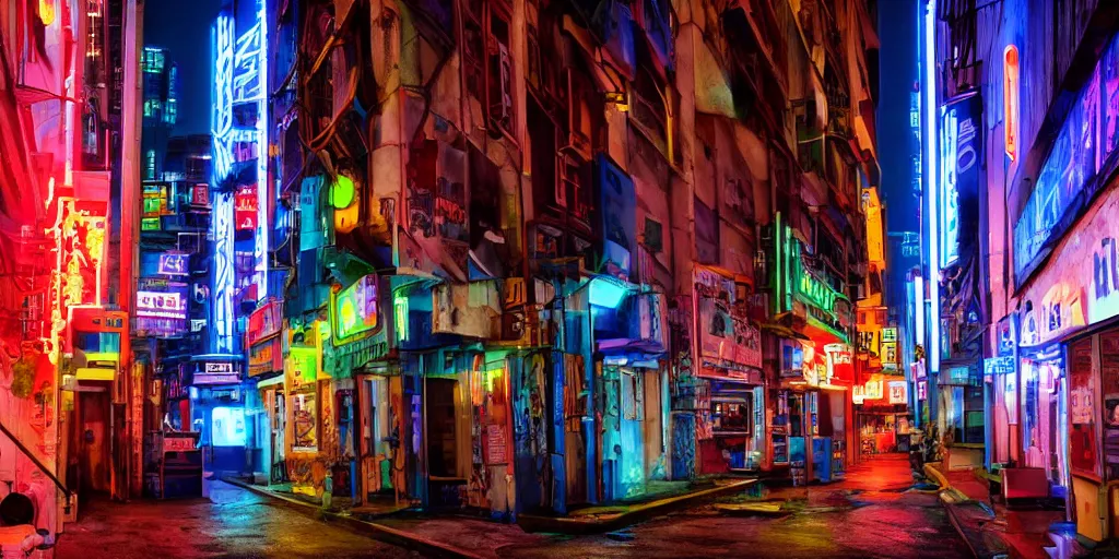 Image similar to outside black blue neon cyberpunk city on north atlantic island, soft lights