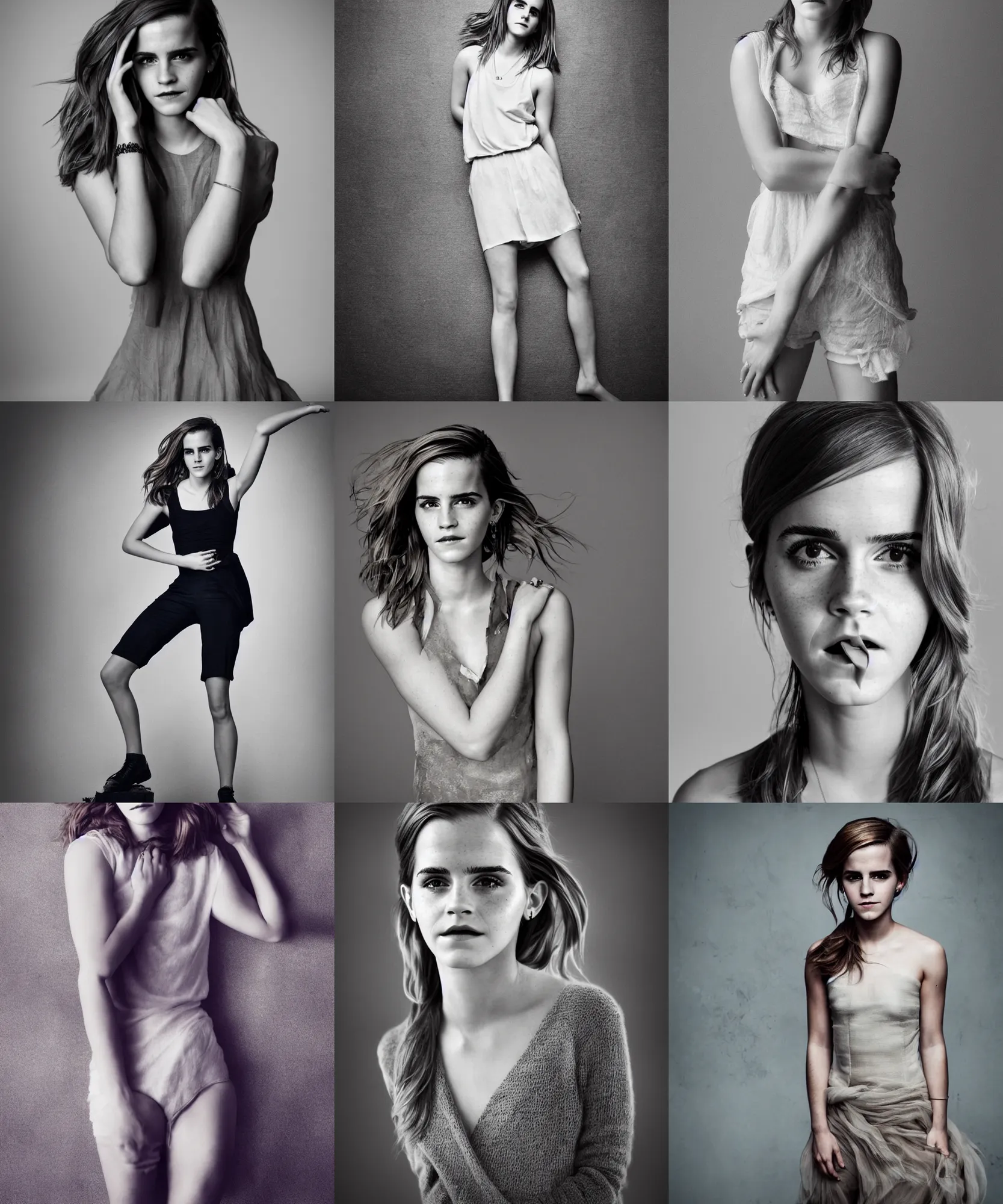 Prompt: epic soft full body portrait of Emma Watson, by Risen Phoenix 50mm, award winning photography