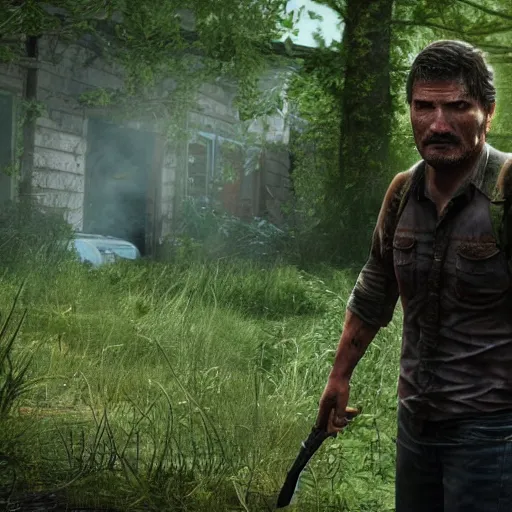 Image similar to Pedro pascal as Joel in The Last Of Us