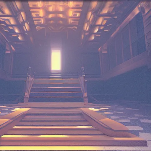 Image similar to the grand entrance, art by kotaro chiba, volumetric lighting, epic composition