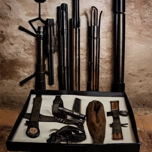 Image similar to strange torture kit found in romanian dungeon