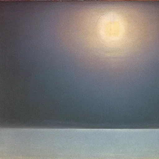 Image similar to the abstract painting'arctic void ', by caspar david friedrich!!!, by rothko!!!