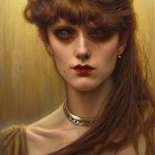 Image similar to a painting in the style of donato giancola, and in the style of tom bagshaw, and in the style of charles dulac. smooth, sharp focus, semi - realism, symmetry.