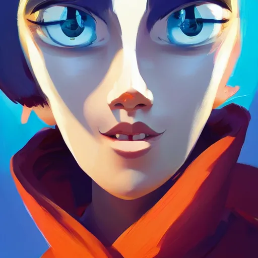 Image similar to face icon stylized minimalist m. a. s. h., loftis, cory behance hd by jesper ejsing, by rhads, makoto shinkai and lois van baarle, ilya kuvshinov, rossdraws global illumination