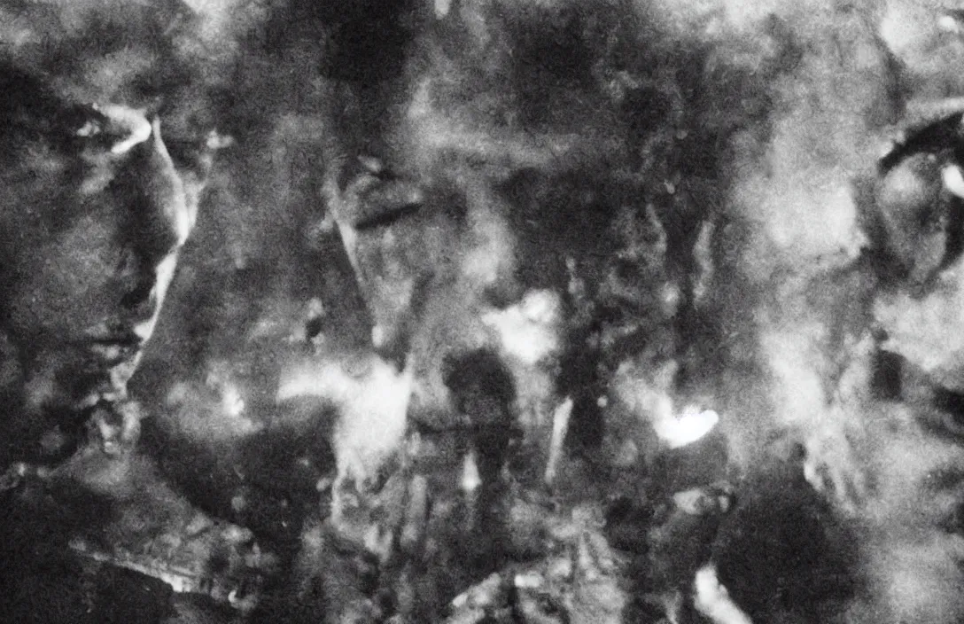 Prompt: there was blood and tongues of fire above the blue - black fjord divisionism intact flawless ambrotype from 4 k criterion collection remastered cinematography gory horror film, ominous lighting, evil theme wow photo realistic postprocessing pseudo 3 d directed by kurosawa