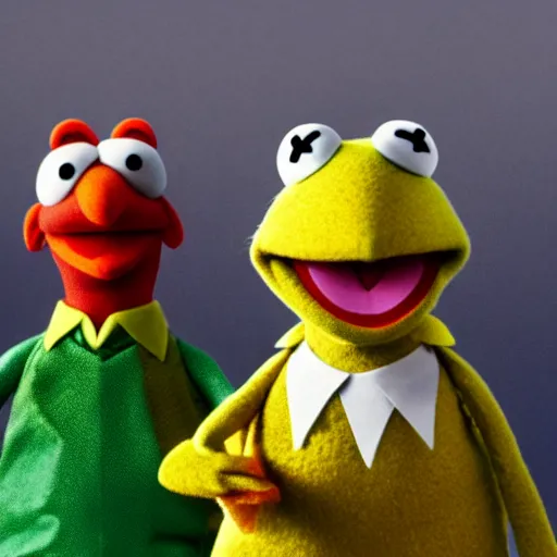 Image similar to the muppets in breaking bad, 4k, high detail, high-resolution photograph
