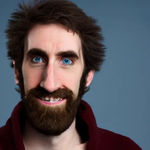 Image similar to asmongold as goldberg, 4k, high detail, high-resolution photograph